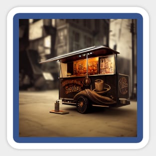 Steampunk Tokyo Ramen Cart Sticker